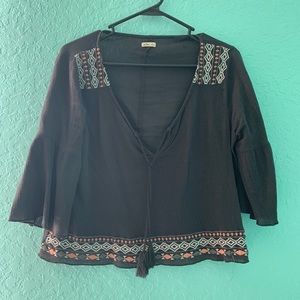 Boho loose crop